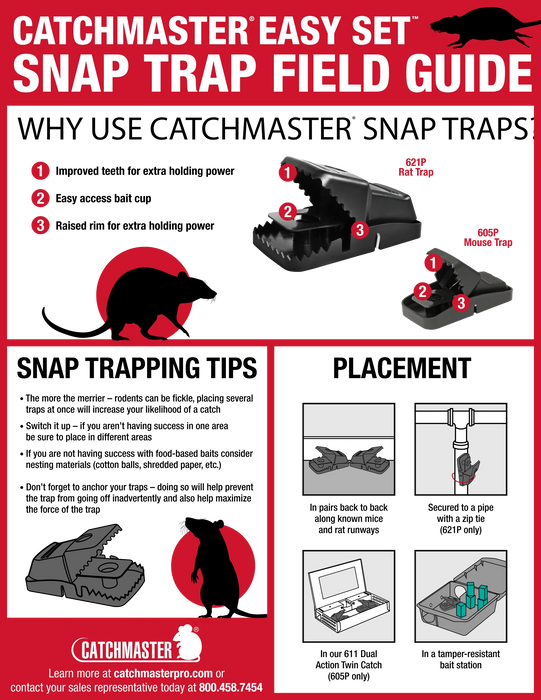 Catchmaster 605P Easy-Set Mouse Traps