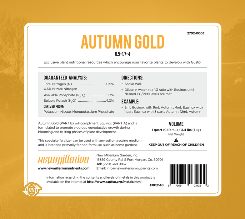 Autumn Gold Specialty Fertilizer