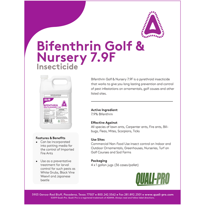 Quali-Pro Bifenthrin Golf & Nursery 7.9F Insecticide