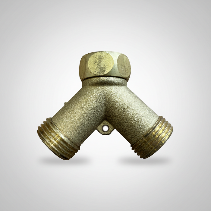 Dramm Brass Twin Shut-Off Valve