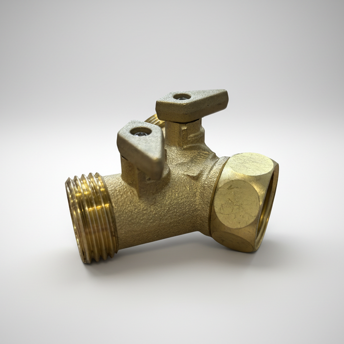 Dramm Brass Twin Shut-Off Valve