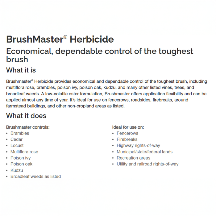 Brushmaster Herbicide