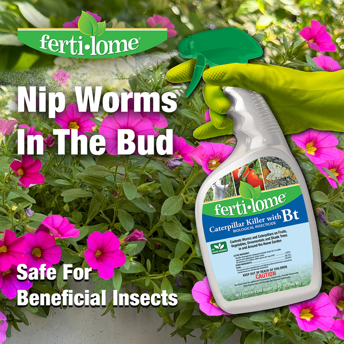 Ferti-lome Caterpillar Killer RTU Spray with Bt