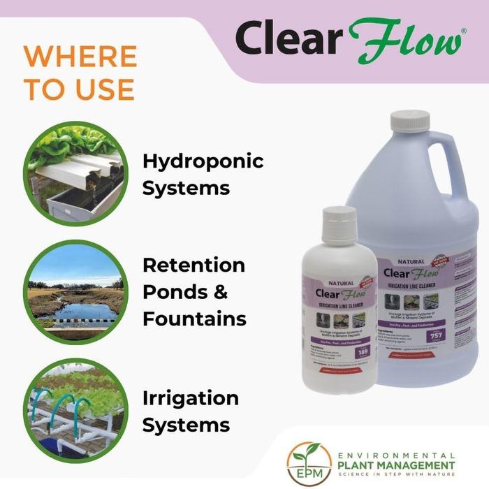 Clear Flow Irrigation Line Cleaner