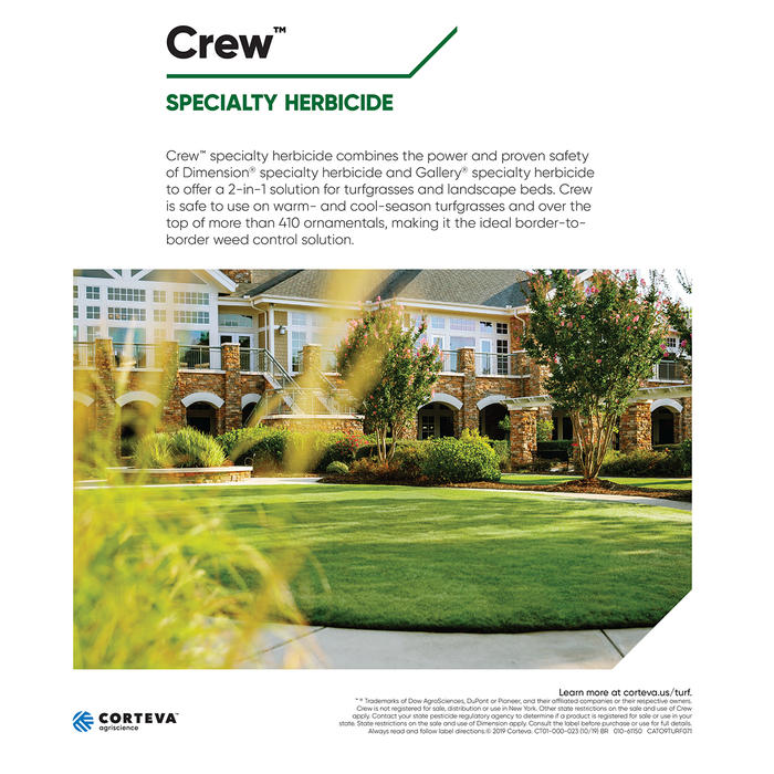 crew herbicide 50 lb bag Crew Granulated Specialty Herbicide - Controls Weeds in Turf Grass and Landscape Beds