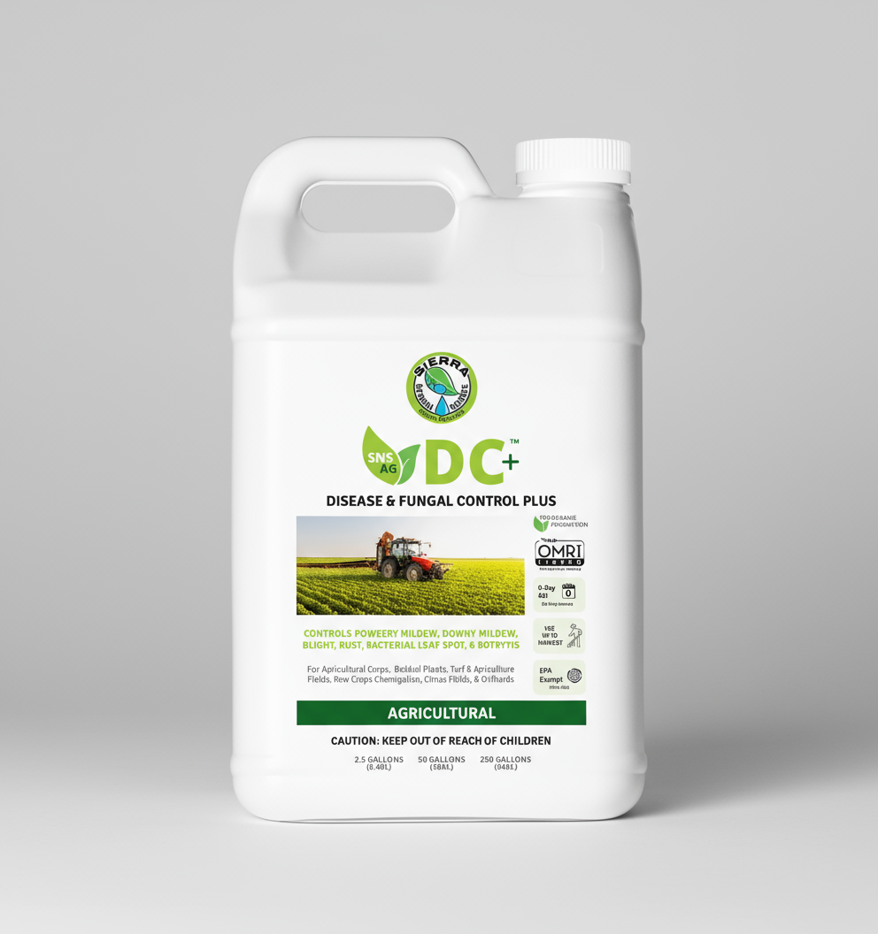 DC+ AG Disease & Fungal Control - OMRI Listed - 2.5 Gallons