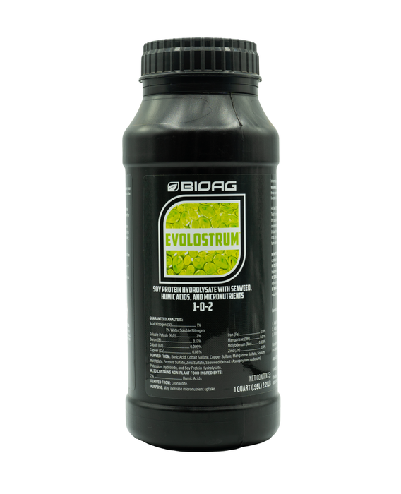 Evolostrum - Soy Protein Hydrolysate, Seaweed, Humic Acid & Micronutrients - OMRI Listed