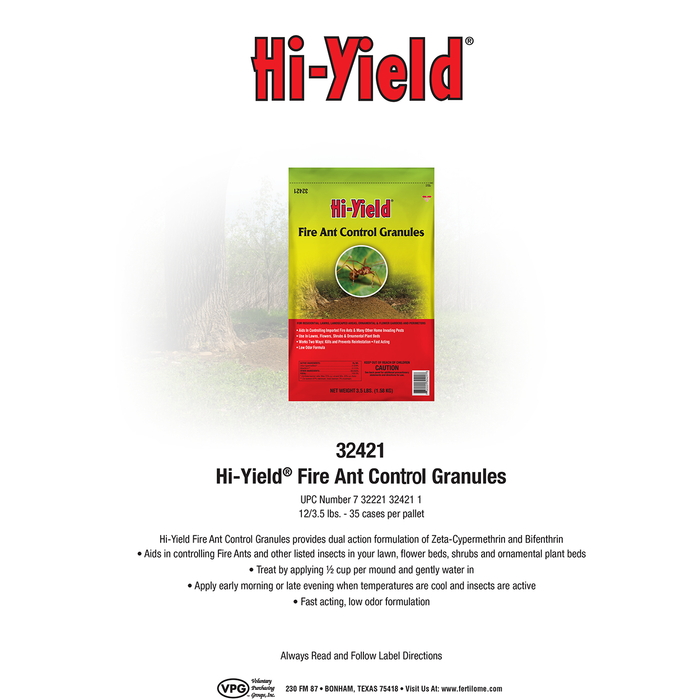Hi-Yield Fire Ant Control Granules