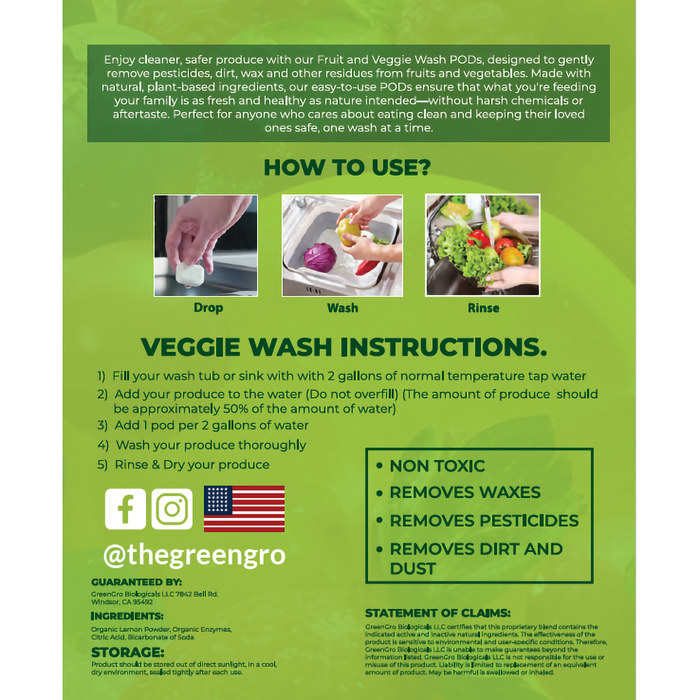 Fruit & Veggie Wash Pods