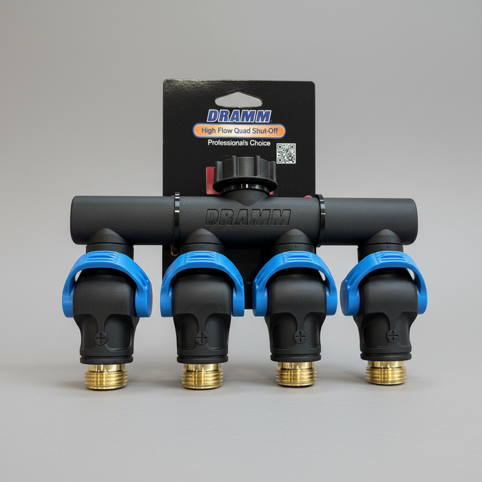 One-Touch 4-way High-Flow Shut-off Valve