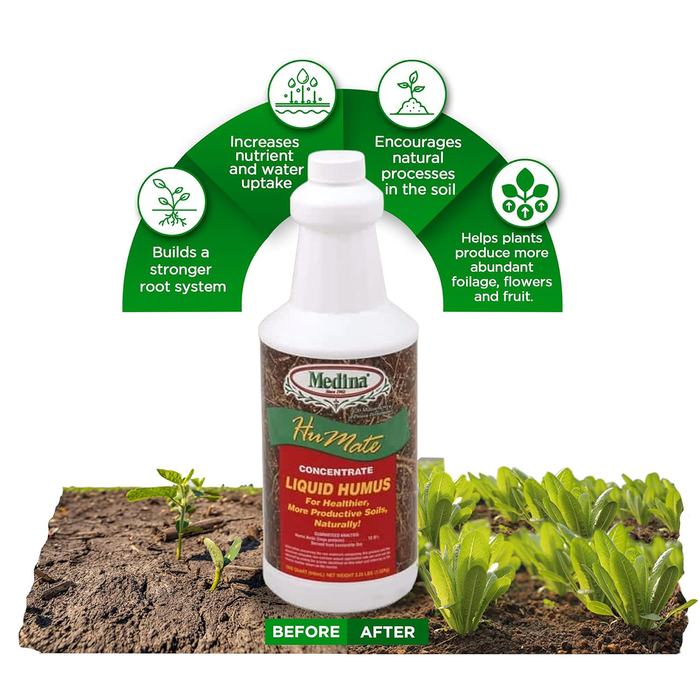 Liquid Humic Solution HuMate Liquid Humus (Humic & Fulvic Acids) — HomeandGardenSupply.com