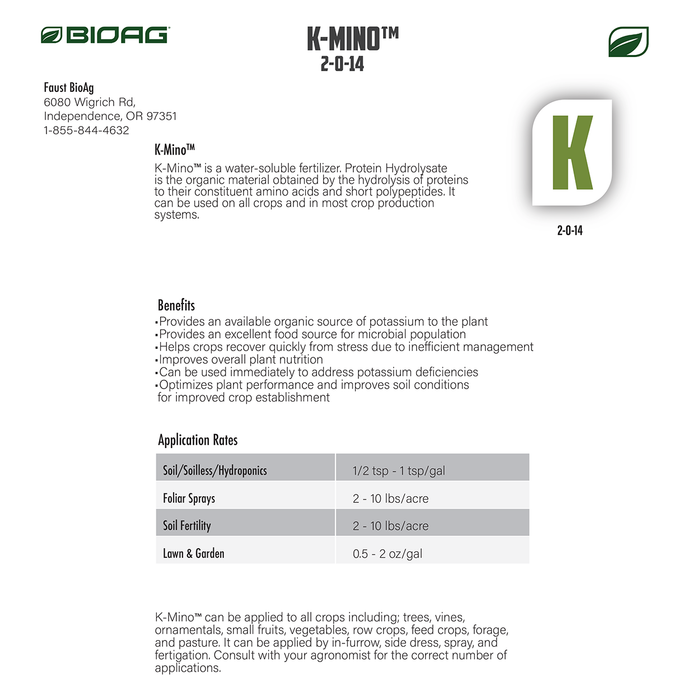 K-Mino Water Soluble Fertilizer