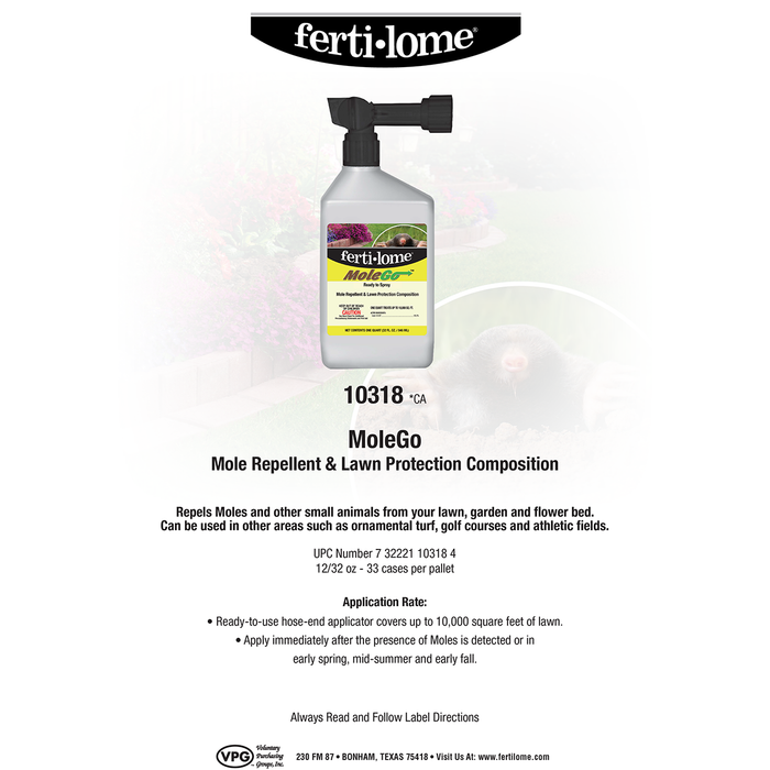 Ferti-lome MoleGo RTS Mole Repellent