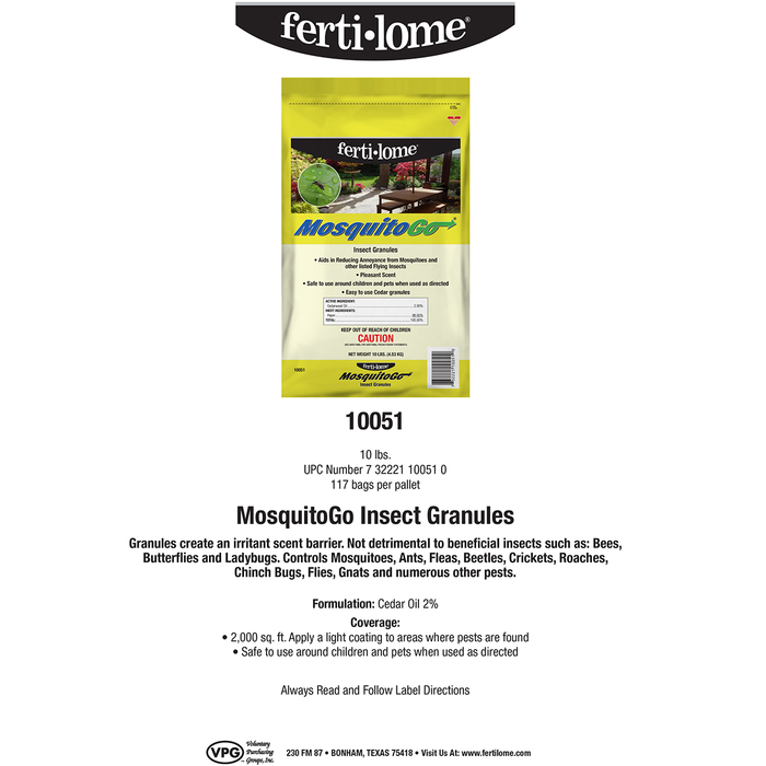 Ferti-lome MosquitoGo Insect Granules