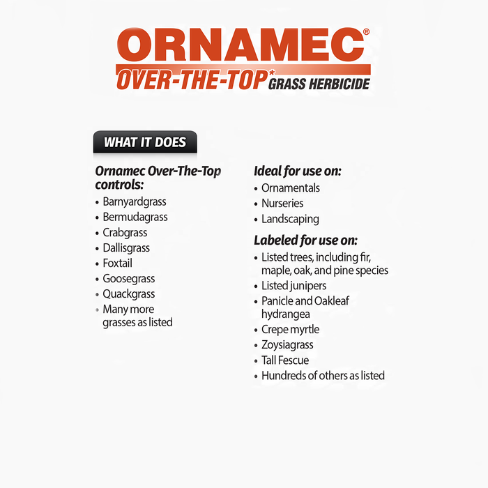 Ornamec Over-The-Top Grass Herbicide