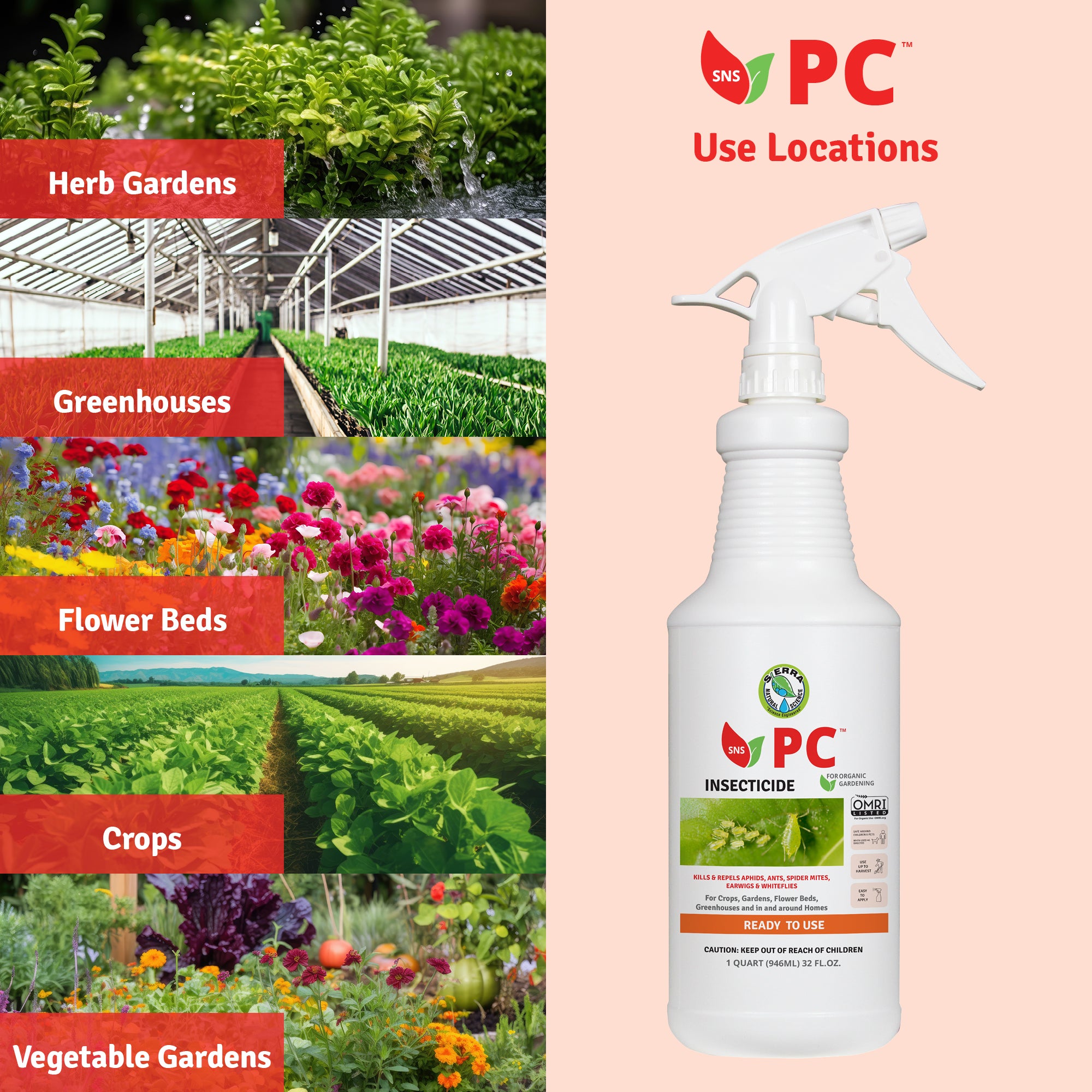 PC Insecticide RTU- OMRI Listed