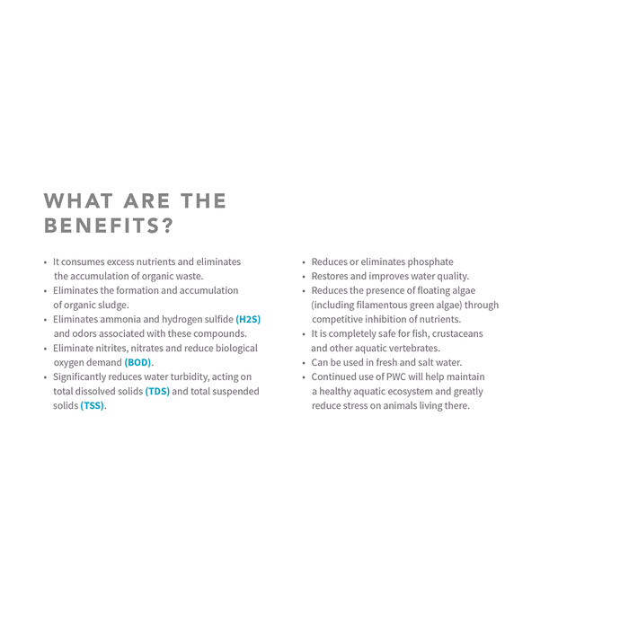 PWC-1 Biological Water Clarifier - Liquid Bacteria