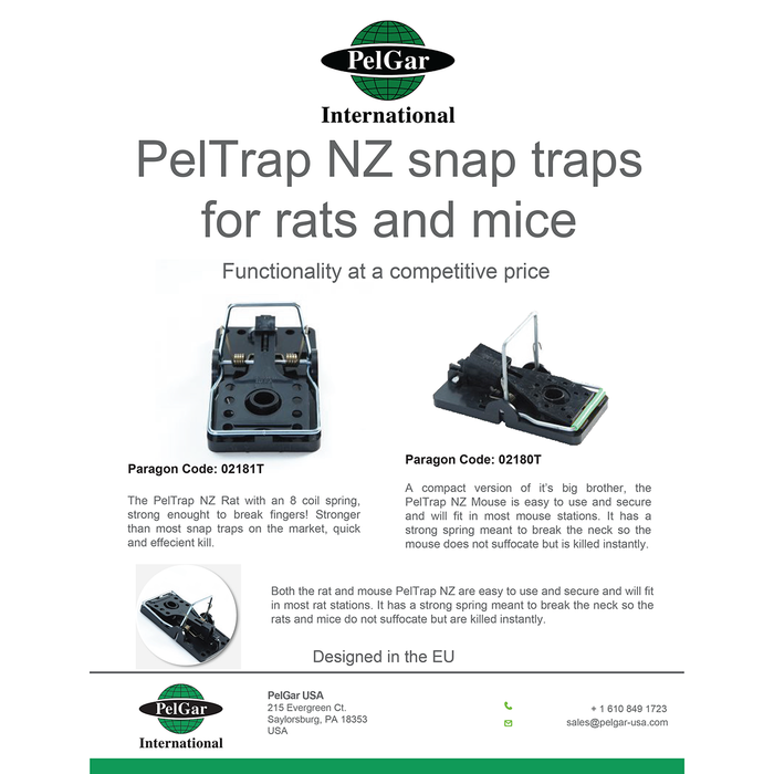 PelGar NZ Rat Snap Trap