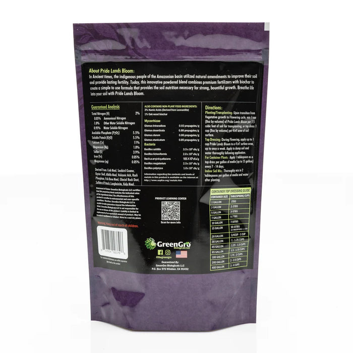 Pride Lands Bloom 2-5.5-5.5 All-Natural Fertilizer