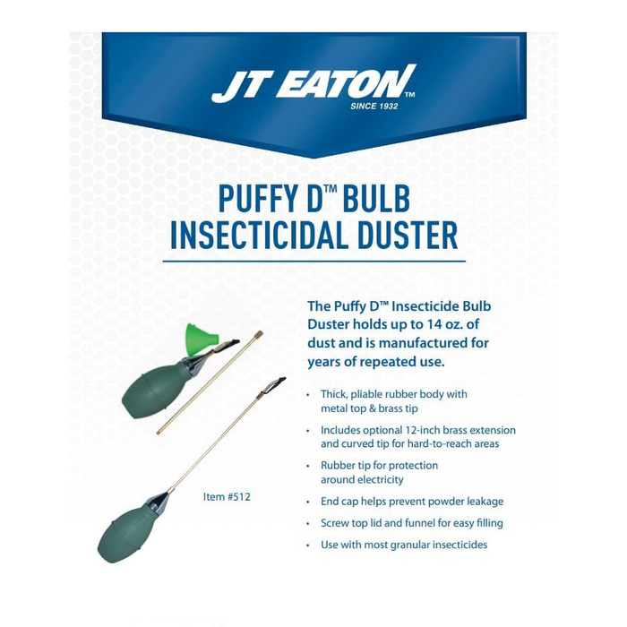 Puffy-D Inseciticide Bulb Duster (512)