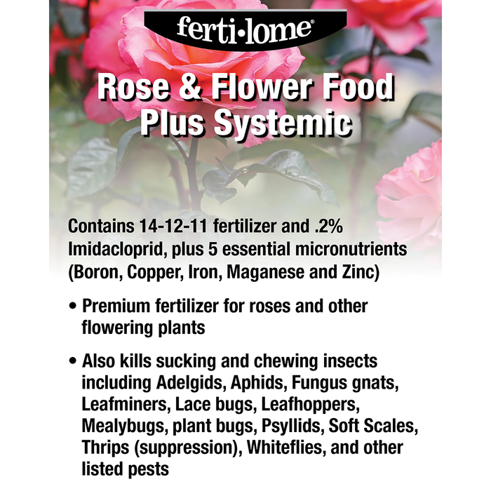 Ferti-lome Rose and Flower Food Plus Systemic 14-12-11