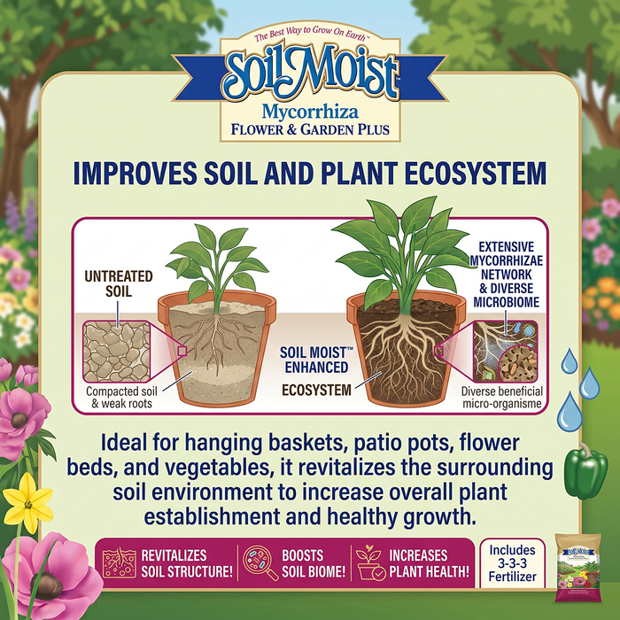 Soil Moist Mycorrhiza Flower & Garden Plus