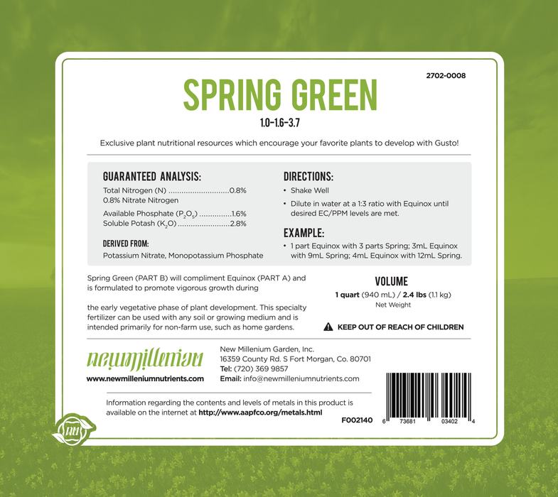 Spring Green Fertilizer