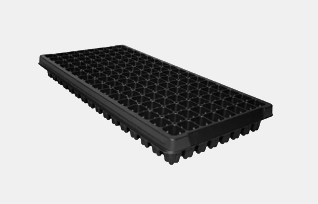 Standard Plug Tray 128 Square Cells, Cell Depth 2"