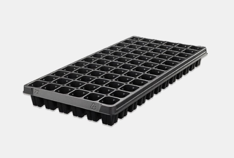 Standard Plug Tray 72 Square Cells, Cell Depth 2.25"