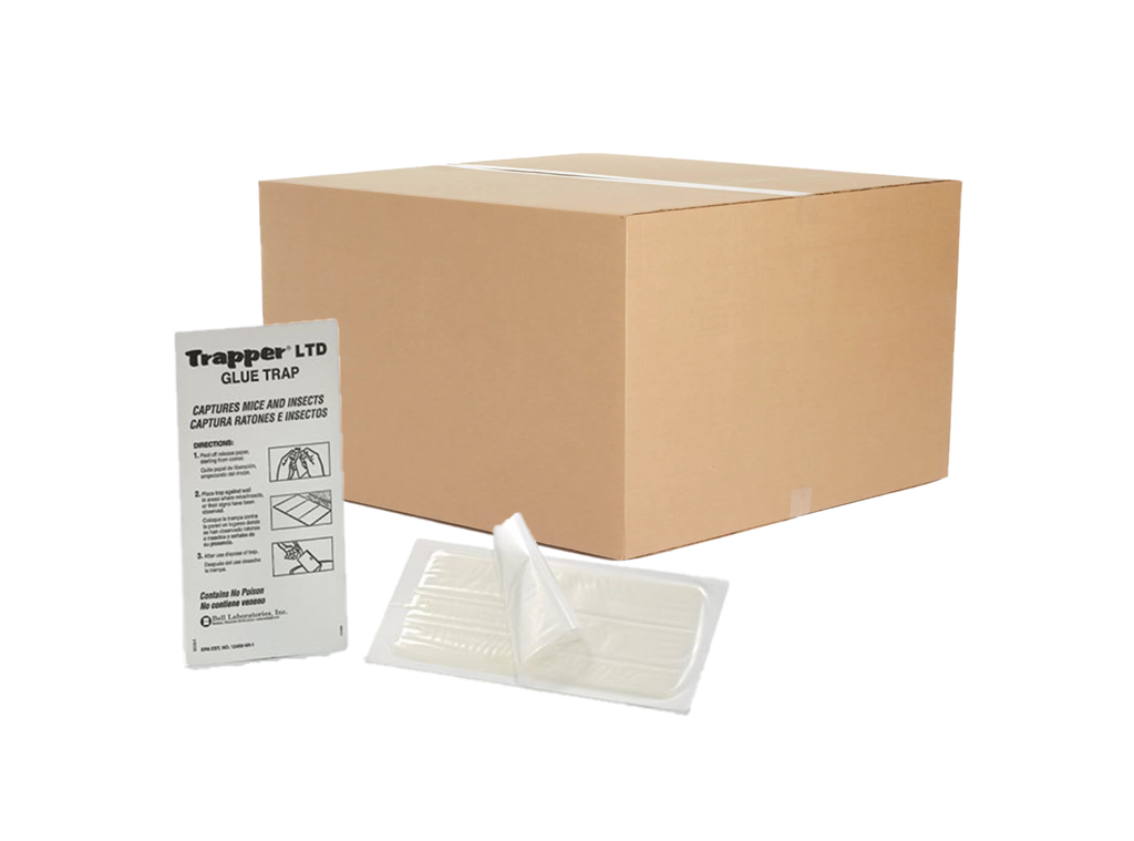 Trapper Max Glue Boards - for Mice & Insects - 1 Case (72 Boards) by Bell Laboratories, Size: Case of 72 Glue Boards, White