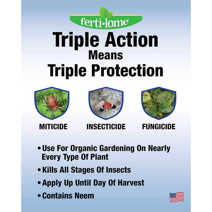 Ferti-lome Triple Action Plus RTU Multi-Purpose Spray - OMRI Listed