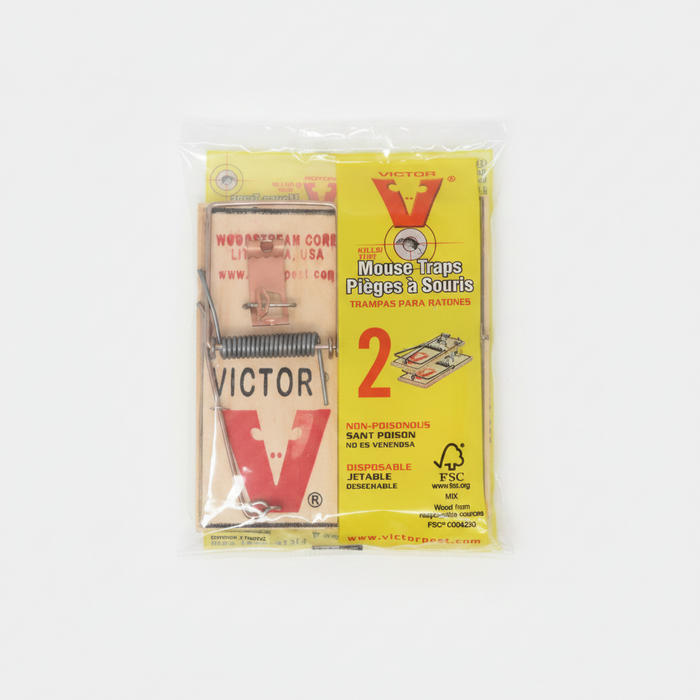 Victor Metal Pedal Wooden Mouse Traps