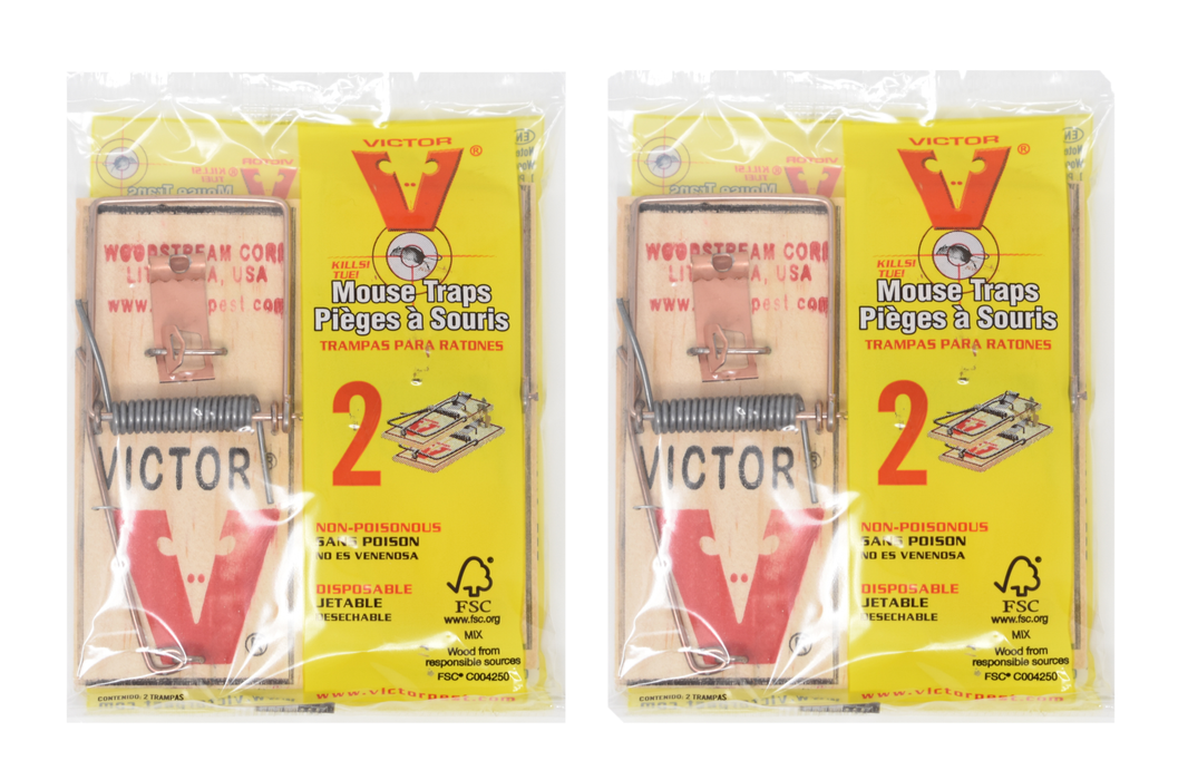 Victor Metal Pedal Wooden Mouse Traps