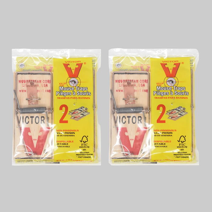 Victor Metal Pedal Wooden Mouse Traps