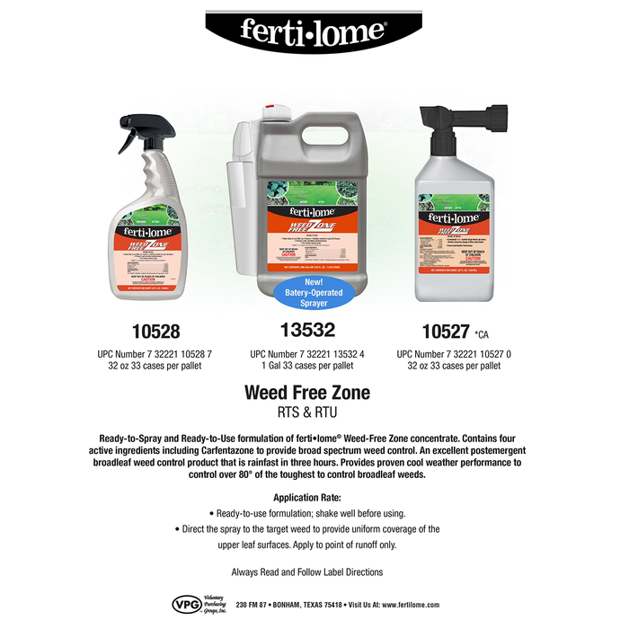 Ferti-lome Weed Free Zone RTU
