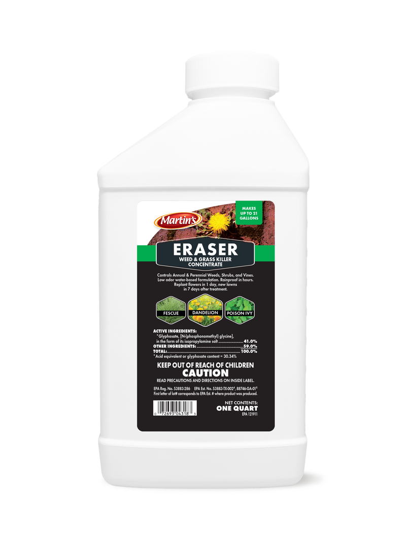 Martin's Eraser Weed & Grass Killer Non-Selective Post-Emergent Herbicide