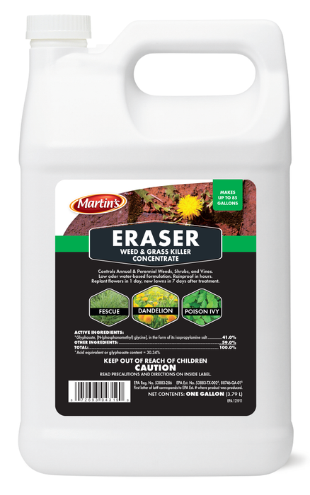 Martin's Eraser Weed & Grass Killer Non-Selective Post-Emergent Herbicide