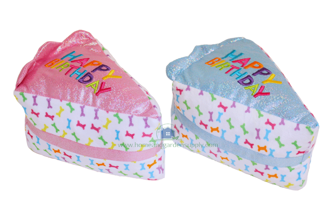 Multipet Birthday Cake Slice Plush Toy 6"