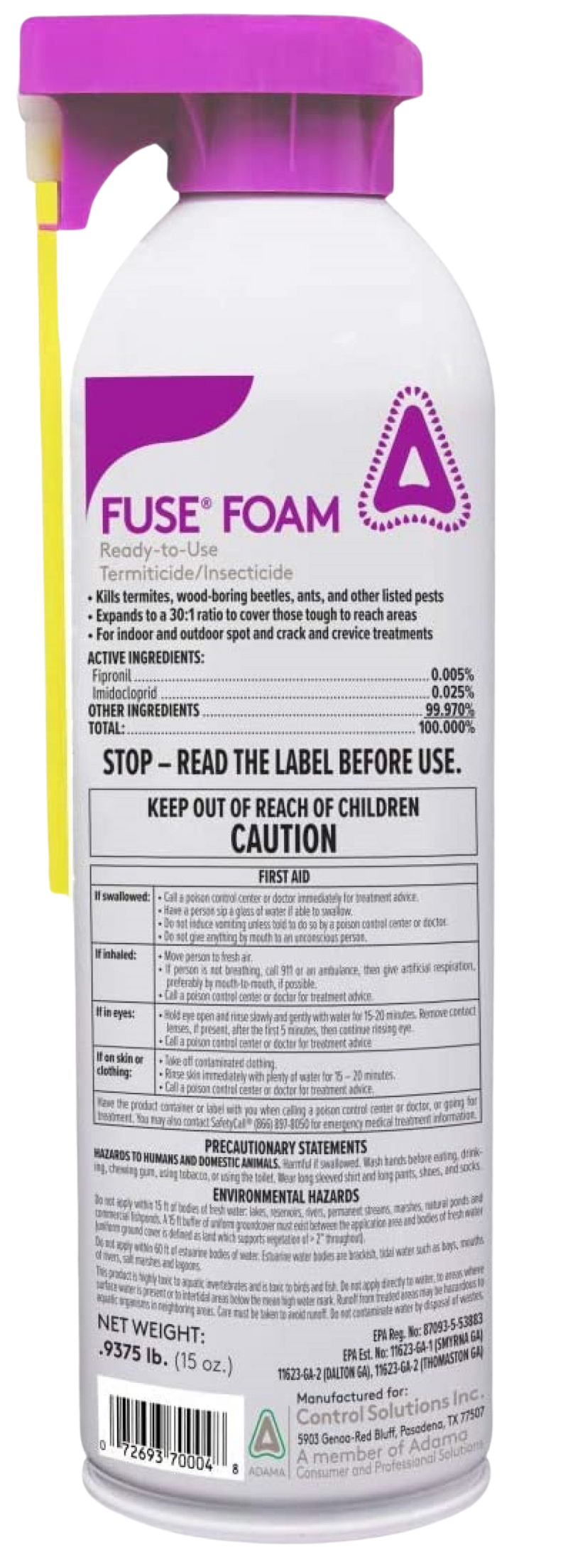 Fuse Foam Termiticide/Insecticide