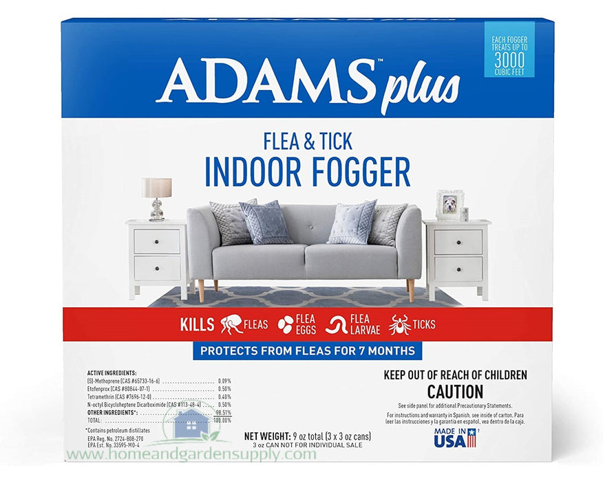 Adams Plus Flea & Tick Indoor Fogger with IGR