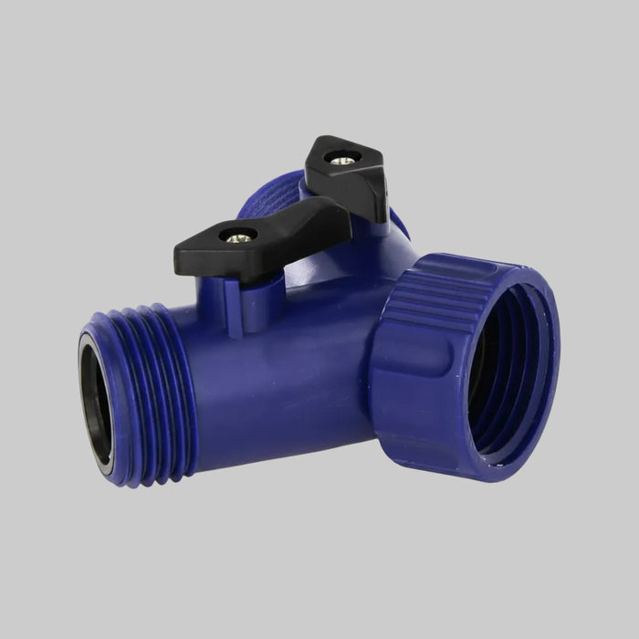 Plastic Twin Shut-off Valve - Water Two Places at One Time - Ergonomic Design