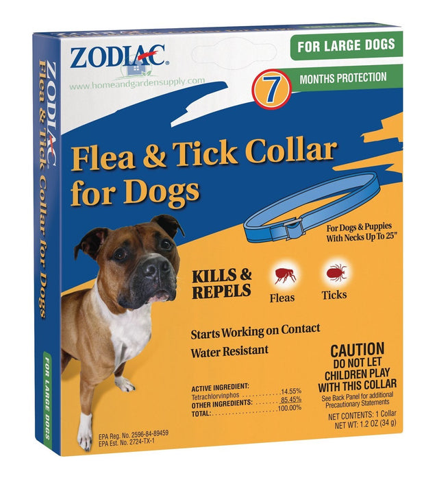 Zodiac Flea & Tick Collar for Large Dogs Up To 25"