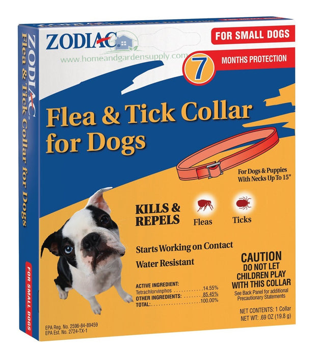 Zodiac Flea & Tick Collar for Small Dogs Up To 15"