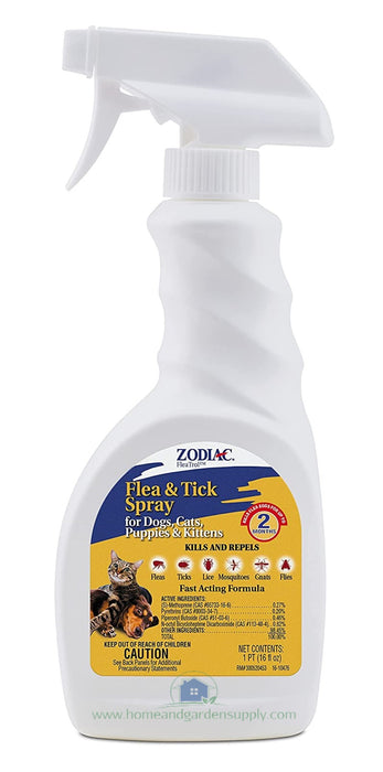 Zodiac Flea & Tick Spray for Dogs & Cats